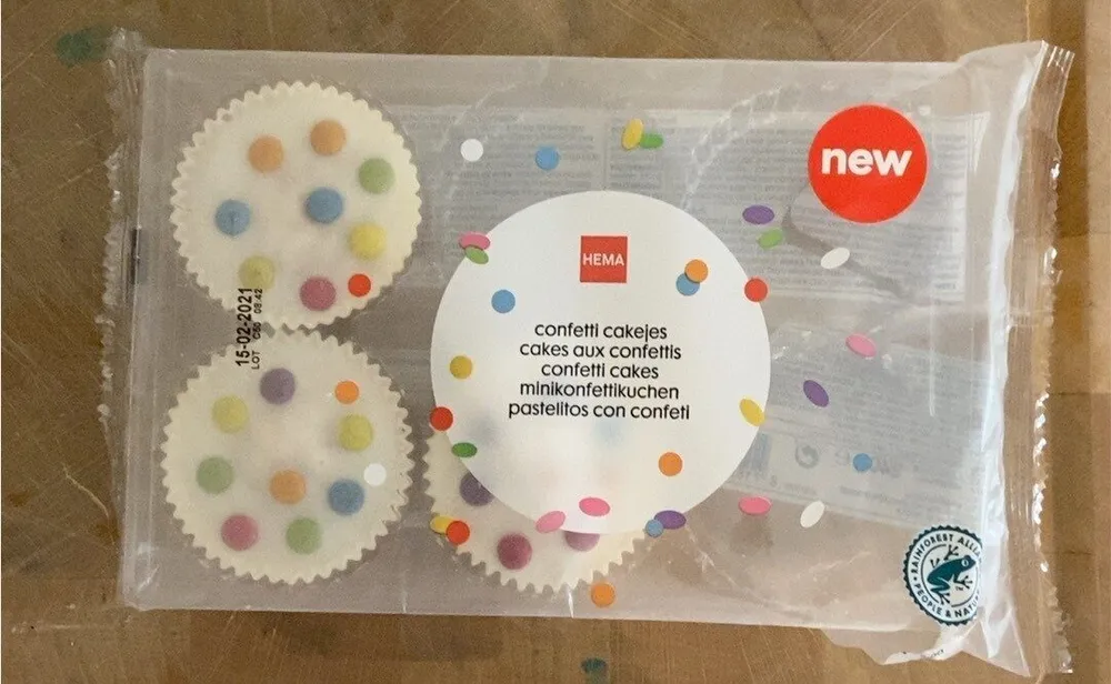 Cakes aux confettis