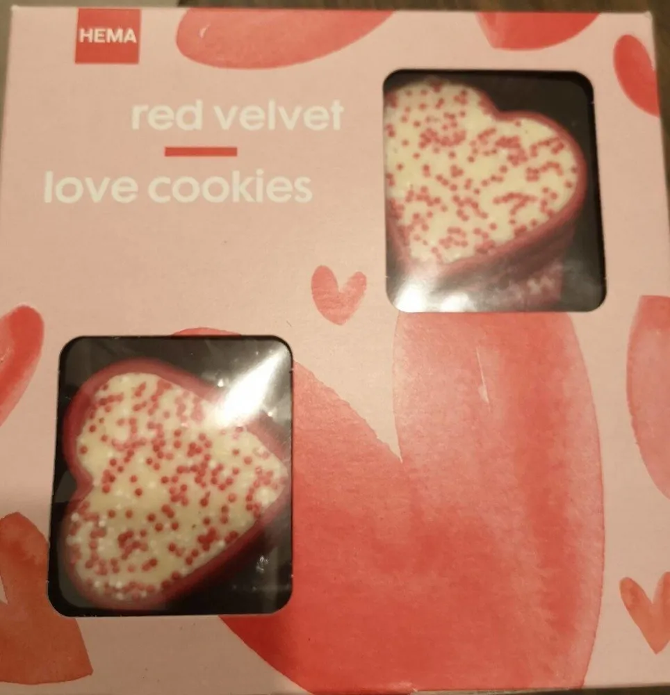 Love cookies red velvet