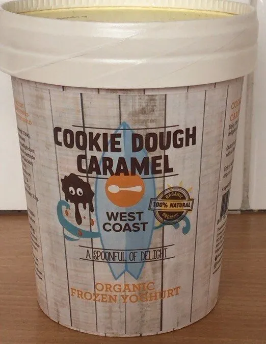 Cookie Dough Caramel Organic Frozen Yoghurt