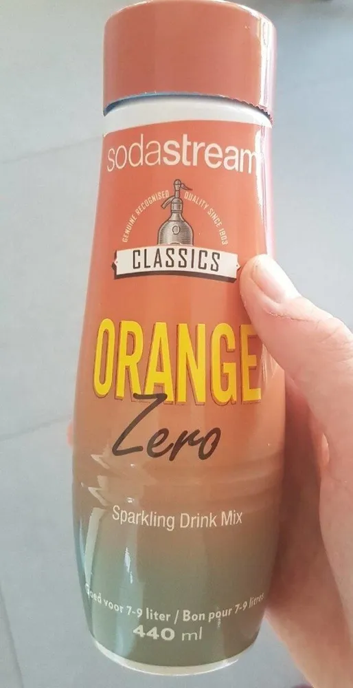 Orange zero sodastream