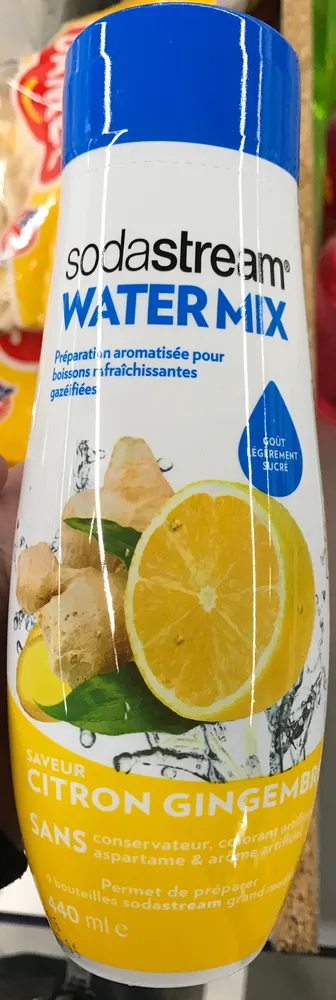 Water Mix saveur citron gingembre