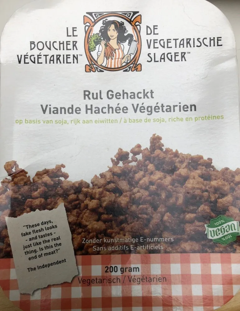 Rul Gehakt / Viande Hachée Végétarien