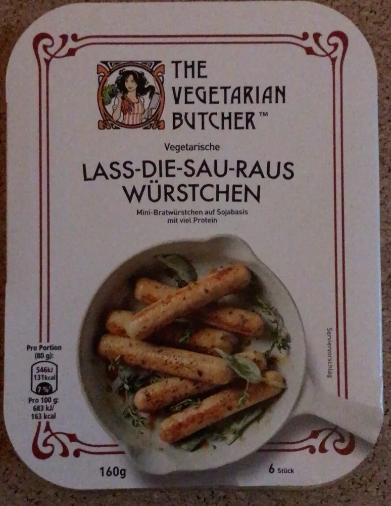 Vegetarische Lass-Die-Sau-Raus Würstchen