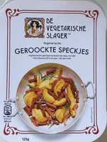 Vegetarische geroockte speckjes