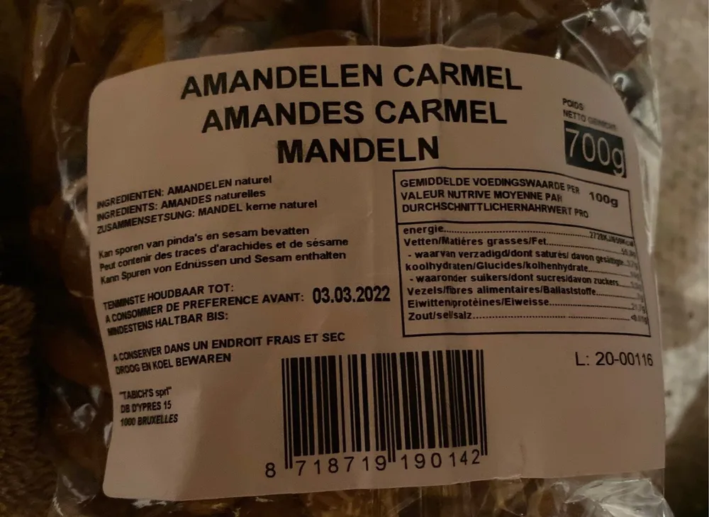 Amande carmel