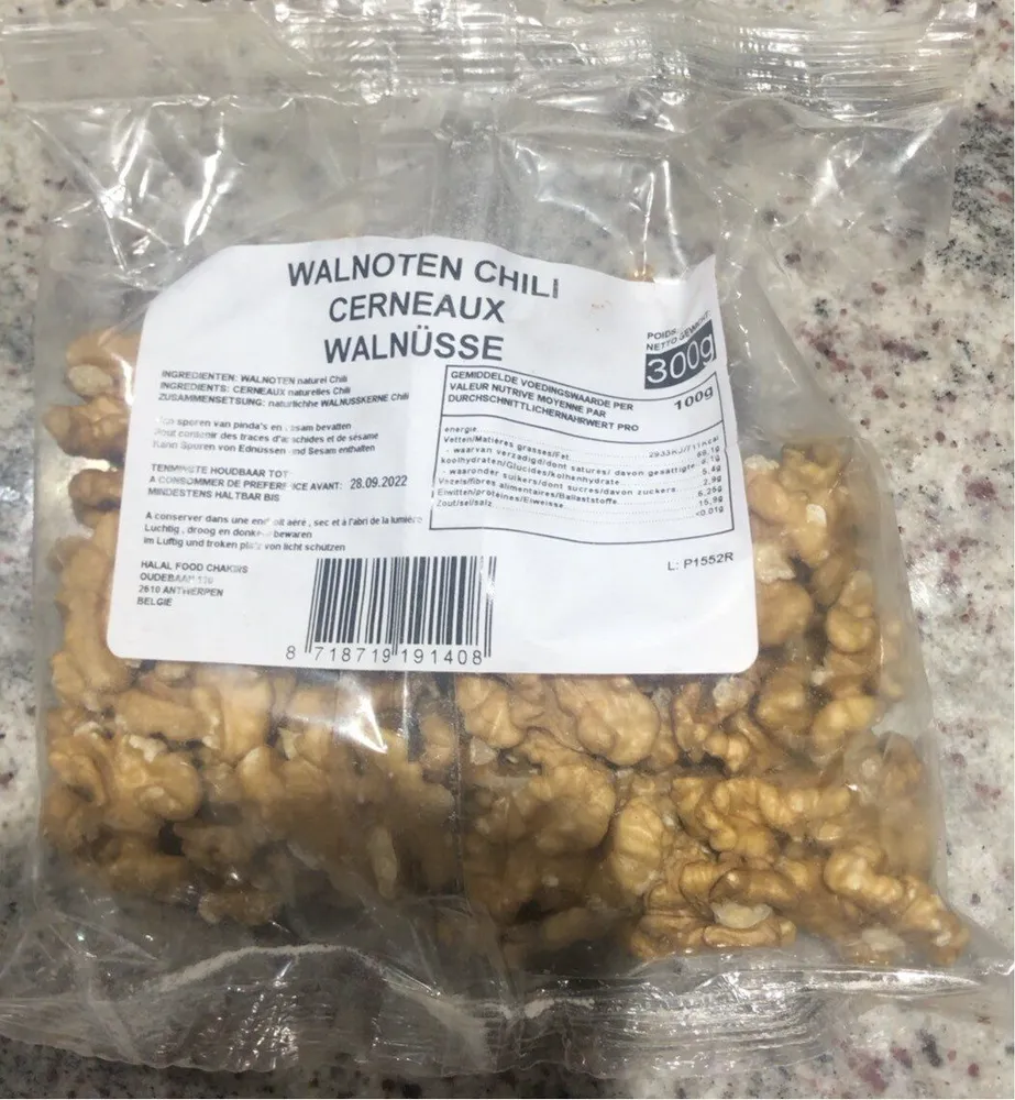 walnoten chili cerneaux