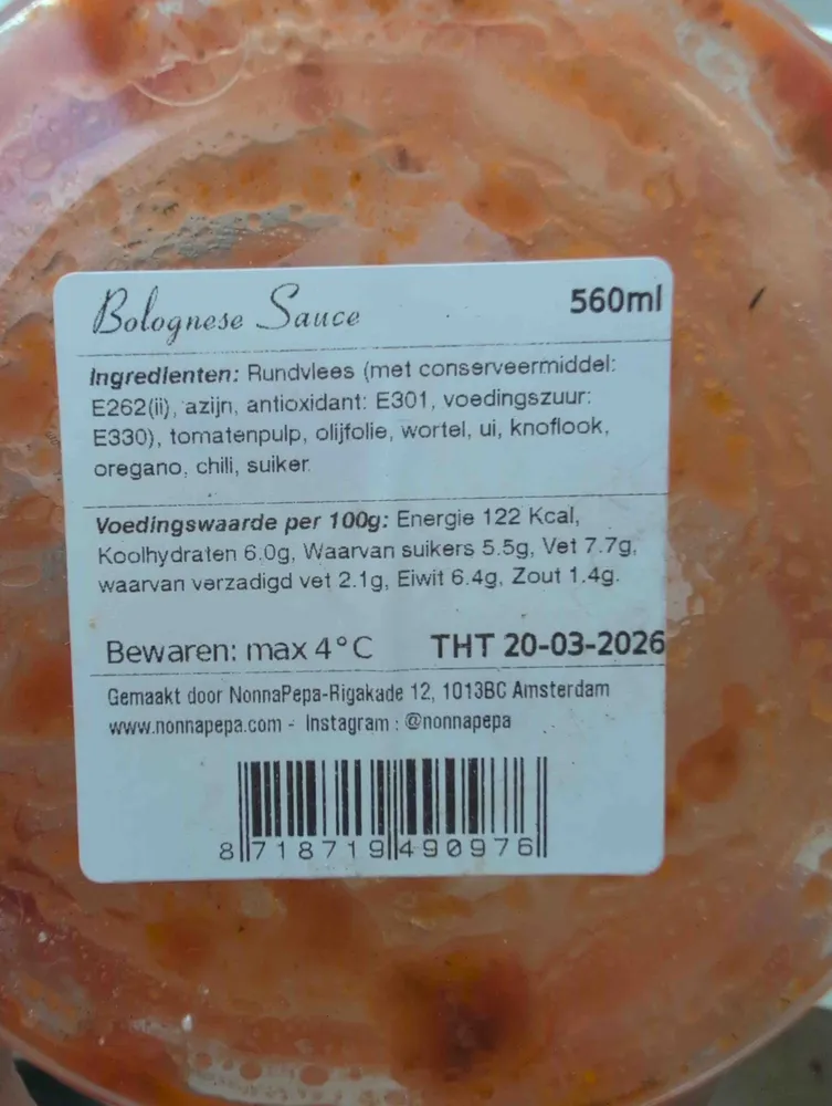 Bolognese sauce