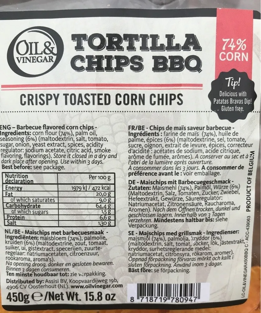 Tortilla chips BBQ