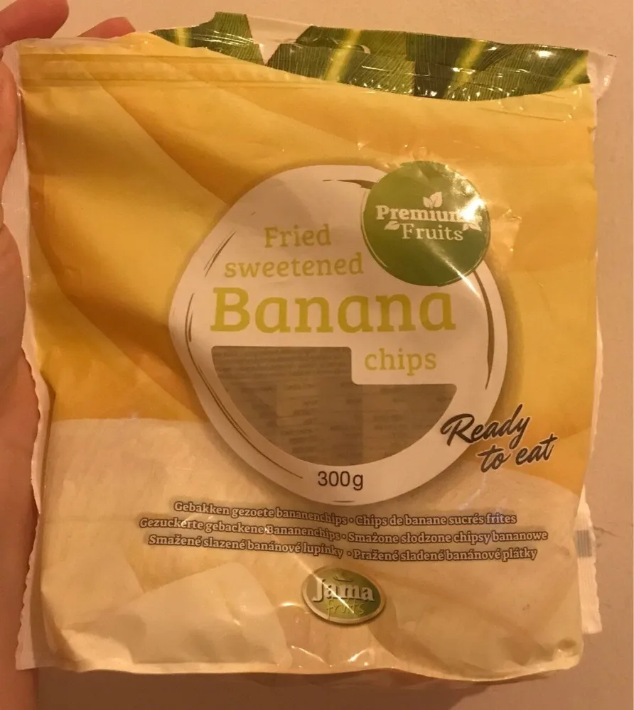 Fried sweetened banana chips