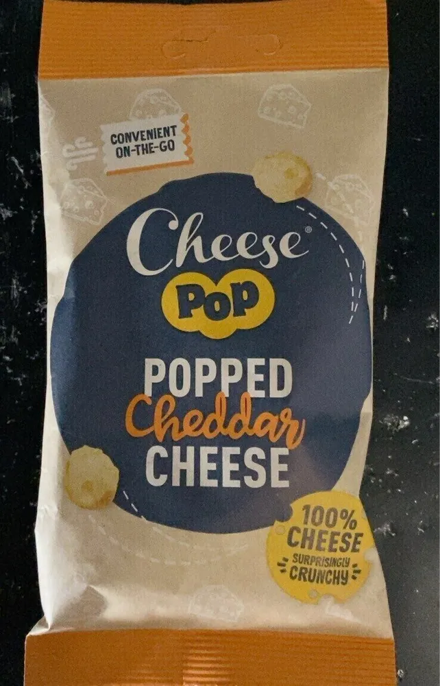 Popped cheddar cheese