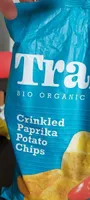Crinkled paprika potato chips