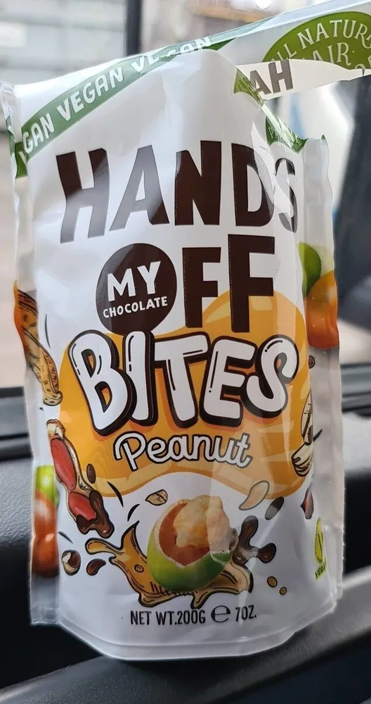 Hands off my chocolate bites peanut