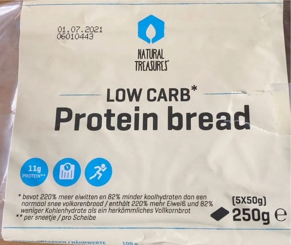 Low carb protein bread
