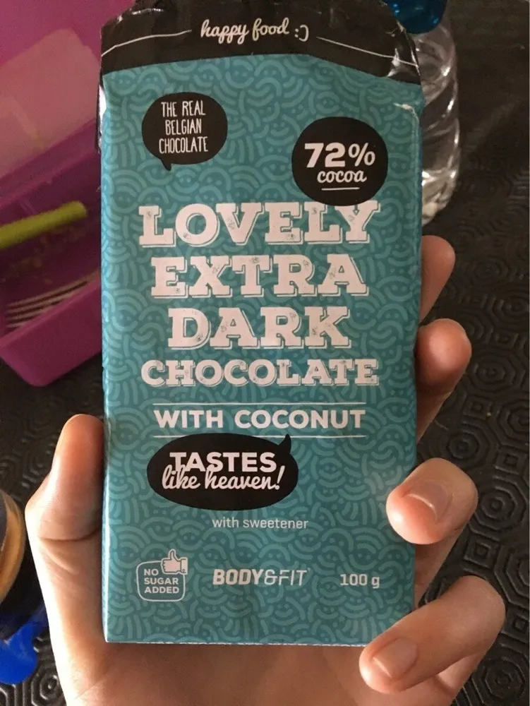 Lovely Extra Dark Chocolate, Coconut