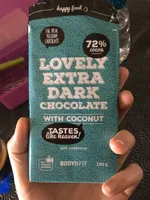 Lovely Extra Dark Chocolate, Coconut