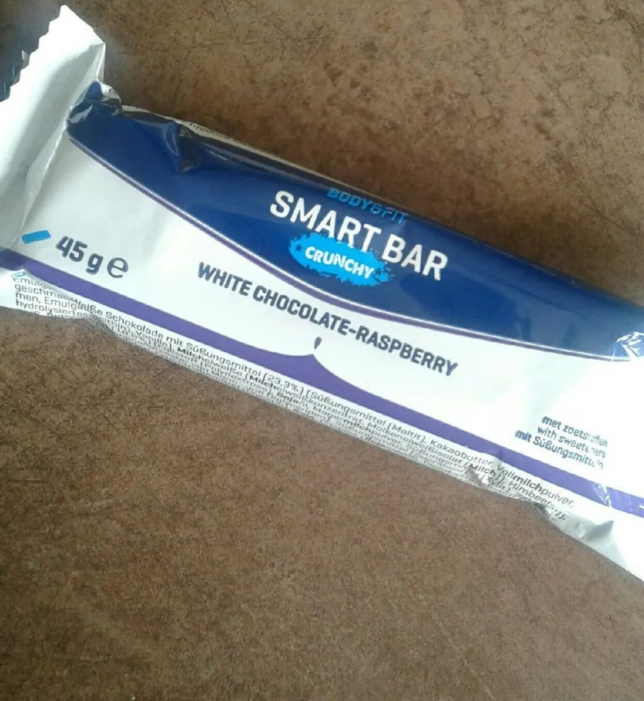 Smart bar crunchy white chocolate/raspberry