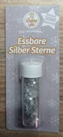 Essbare silberne Sterne