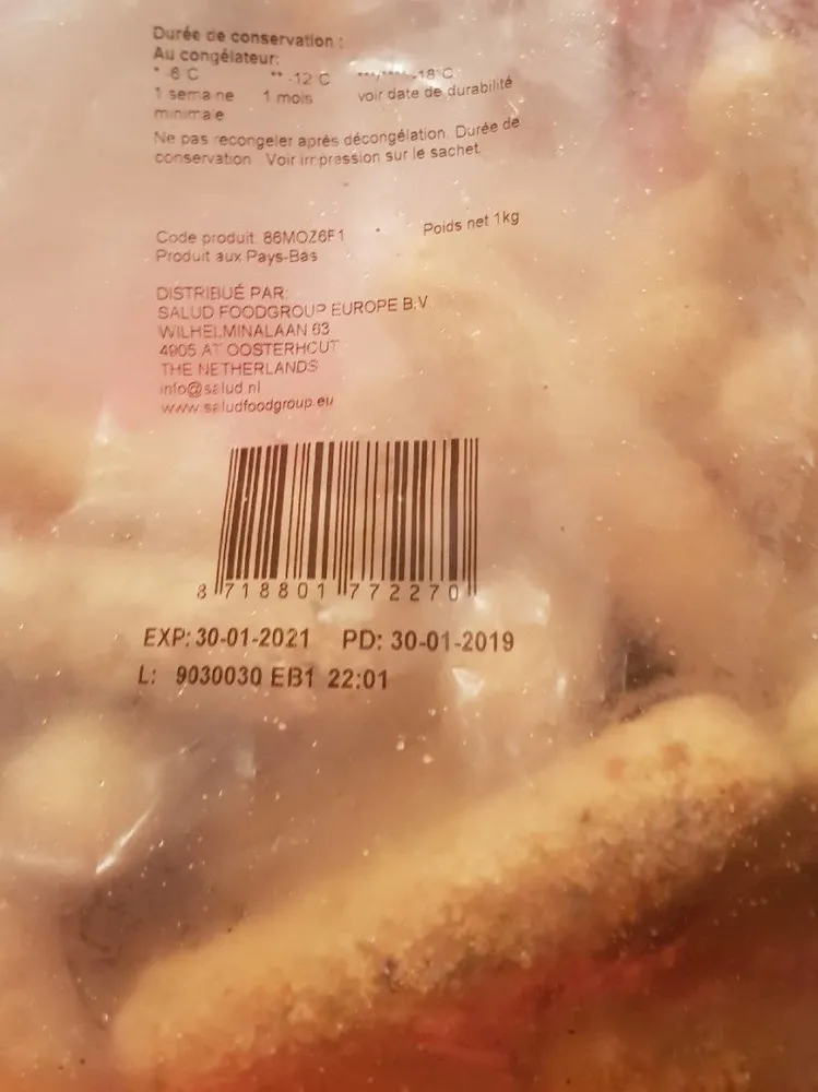Bâtonnets de Mozzarella