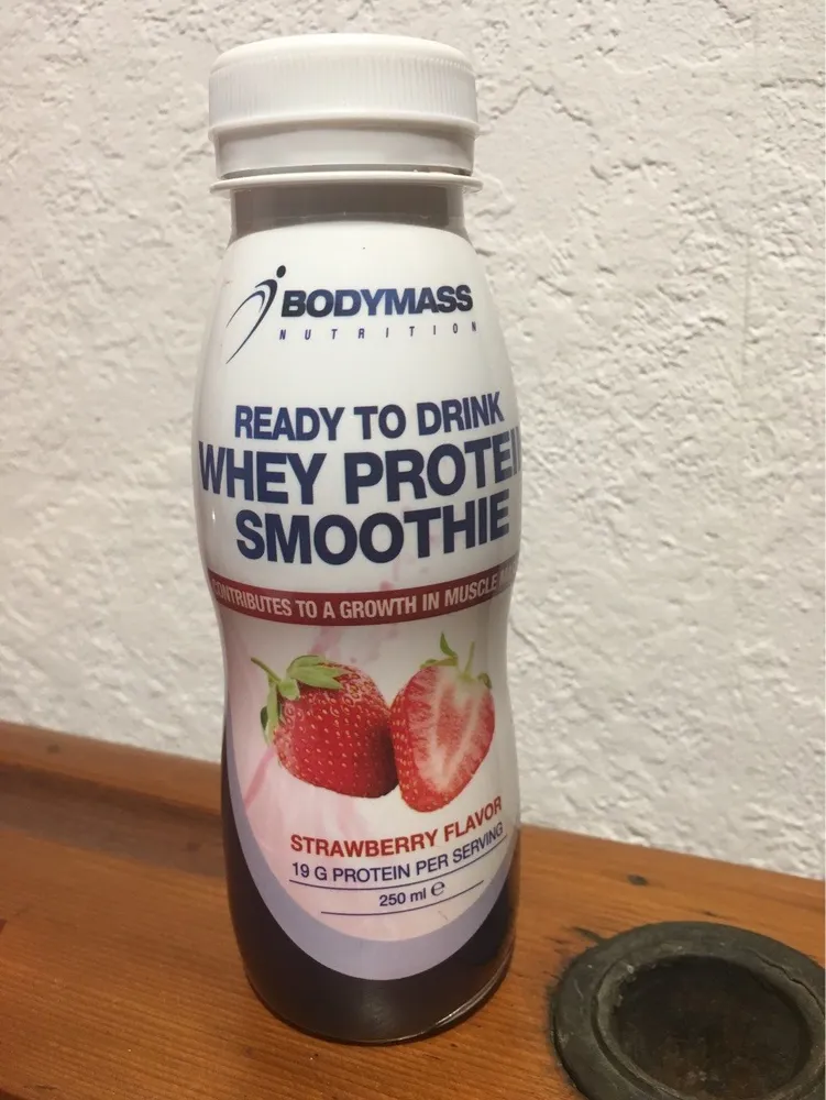 Whey Protein Smoothie Erdbeer