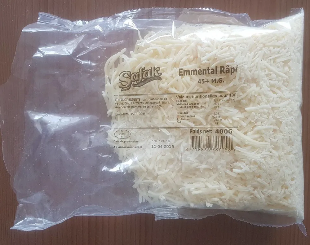 Emmental rapé