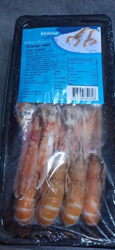 Scampi interi