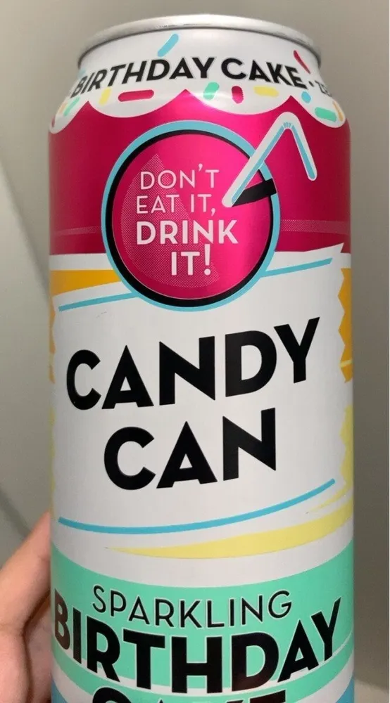 Candy can Birthday cake