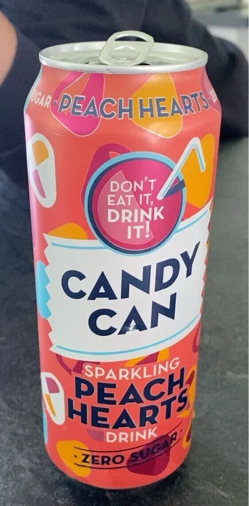 Sparkling peach hearts