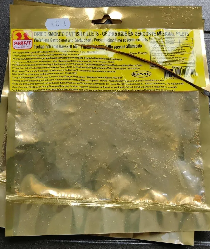 Dried smoked catfish Fillets
