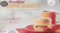 Breakfast muffin sandwich