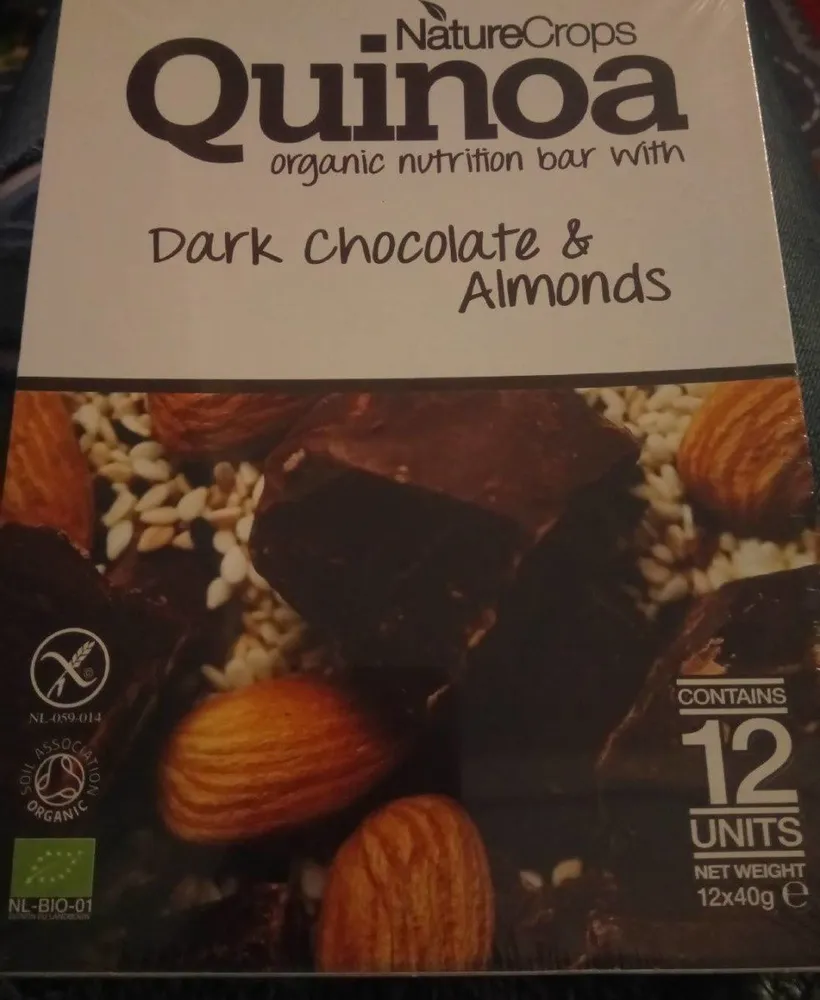 Quinoa organic nutrition bar