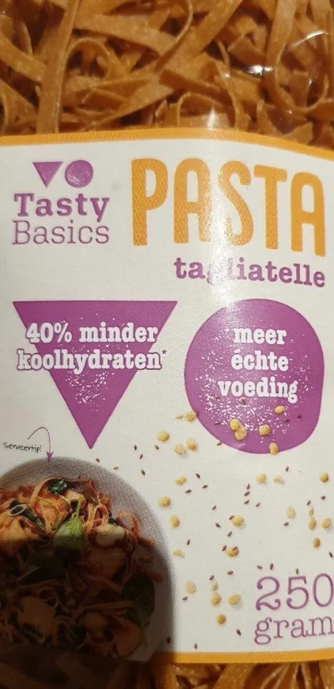Tasty basis pasta tagliatelle