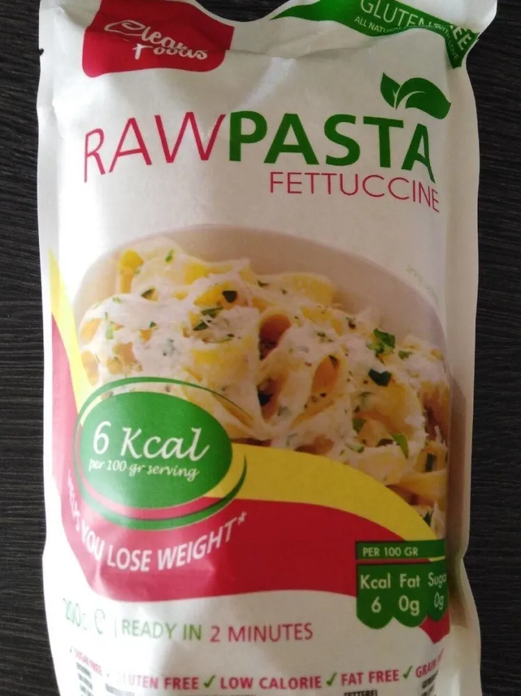 Raw pasta Fettuccine