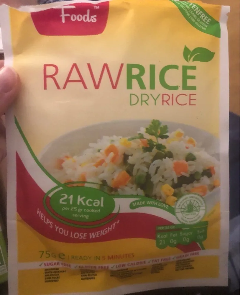 Raw rice