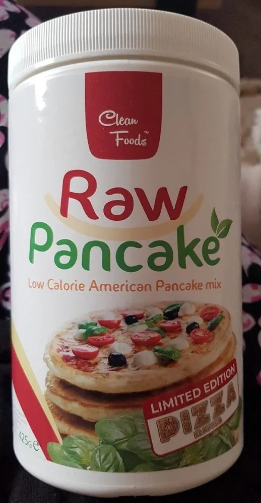 Raw pancake pizza