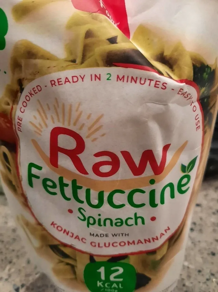 Raw fettuccine