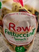 Raw fettuccine