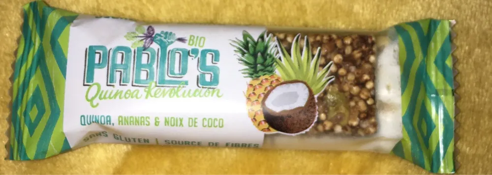 Barre quinoa avec noix de coco et ananas biologique