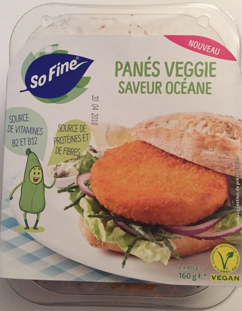 Panés veggie saveur océane