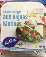Batonnets veggie aux algues marines
