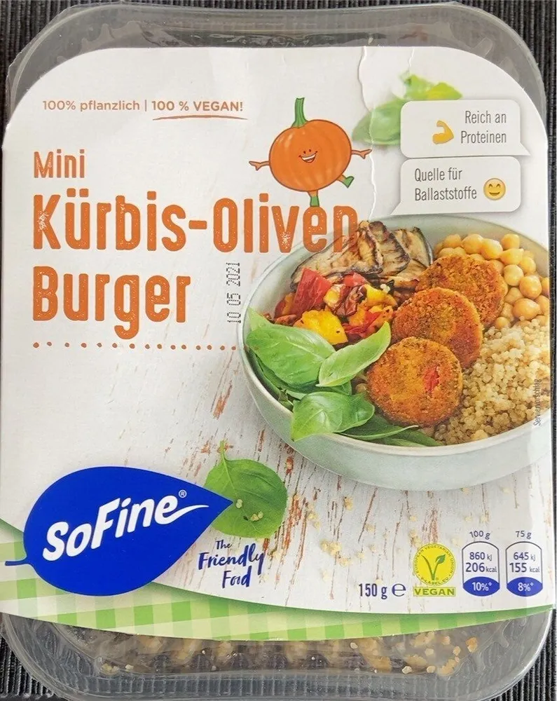 Mini Kürbis-Oliven Burger