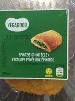 Escalope panée aux épinards