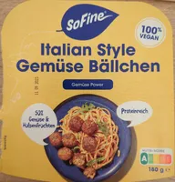 Italian Style Gemüse Bällchen