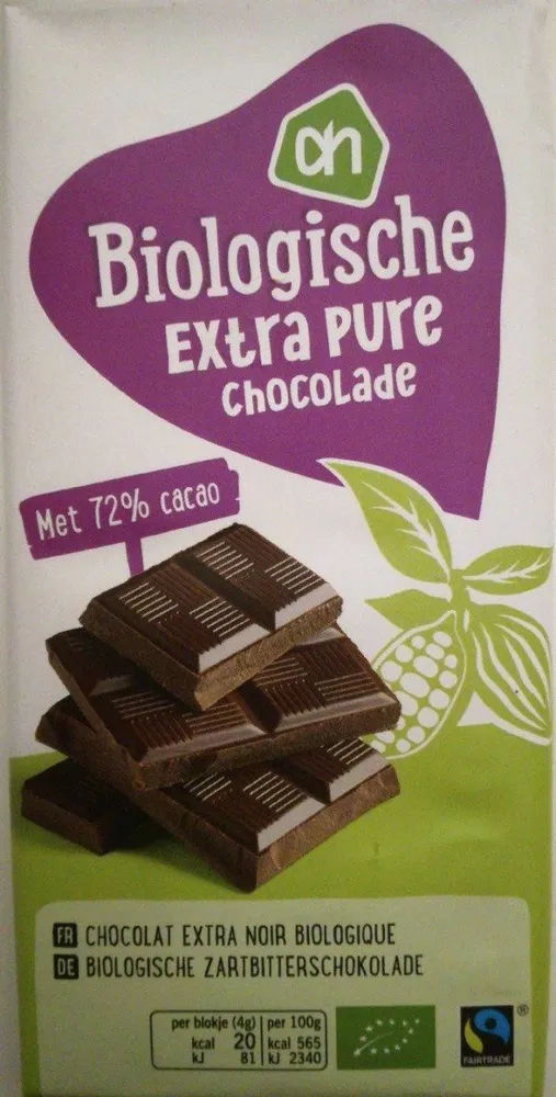 Biologische extra pure chocolade