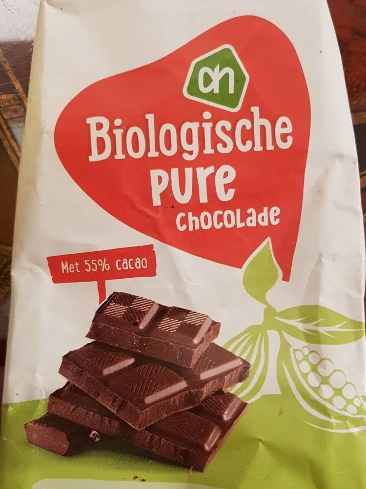 Biologische pure chocolade