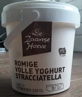 Romige volle yoghurt stracciatella