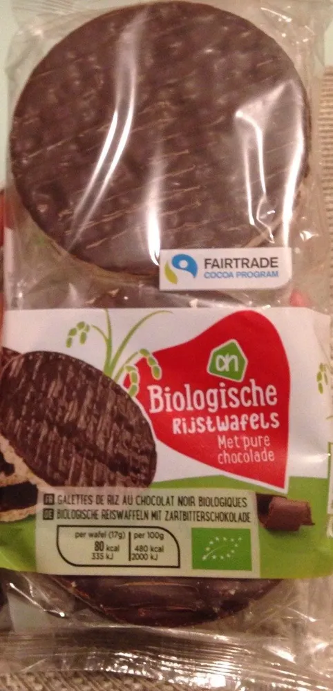 Galettes de riz au chocolat noir