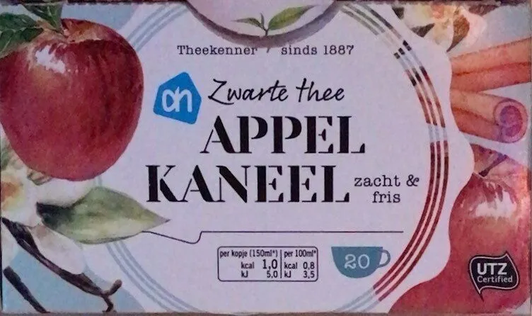 Zwarte thee appel-kaneel
