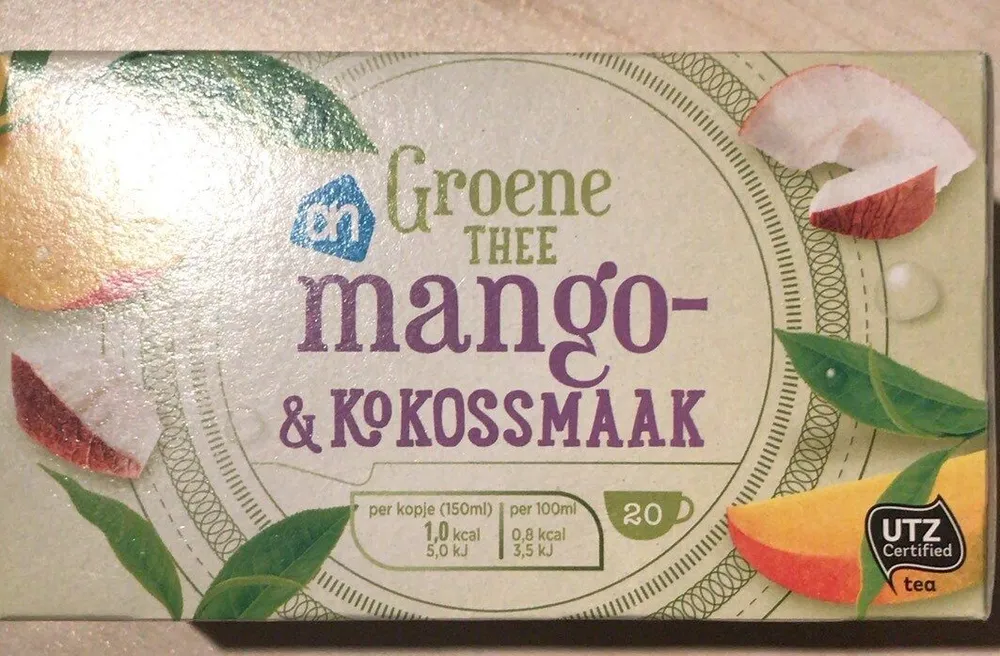 Groen thee mango & kokossmaak