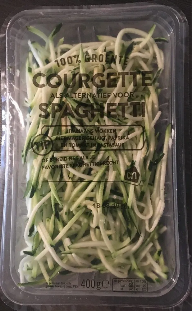 Courgette spaghetti