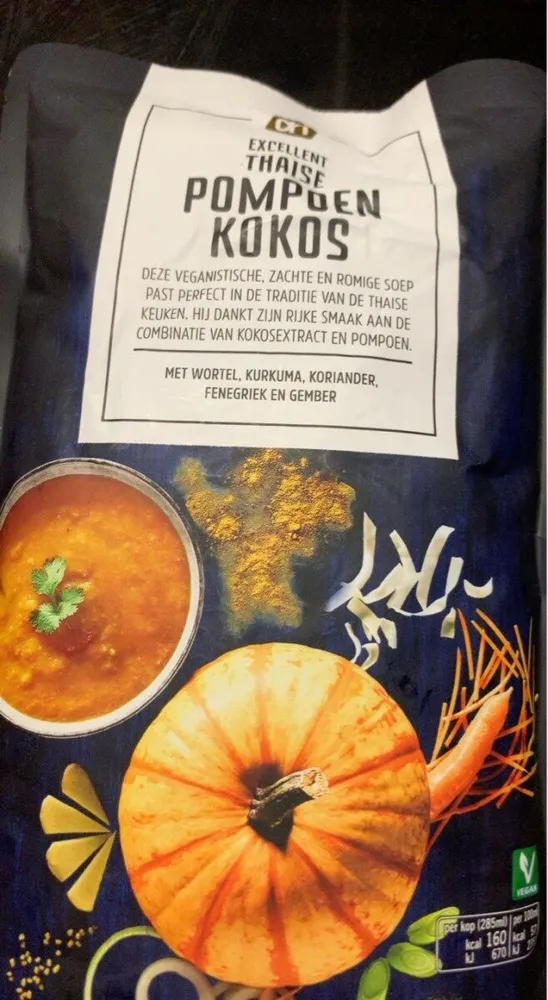 Thaise pompoen kokos soep